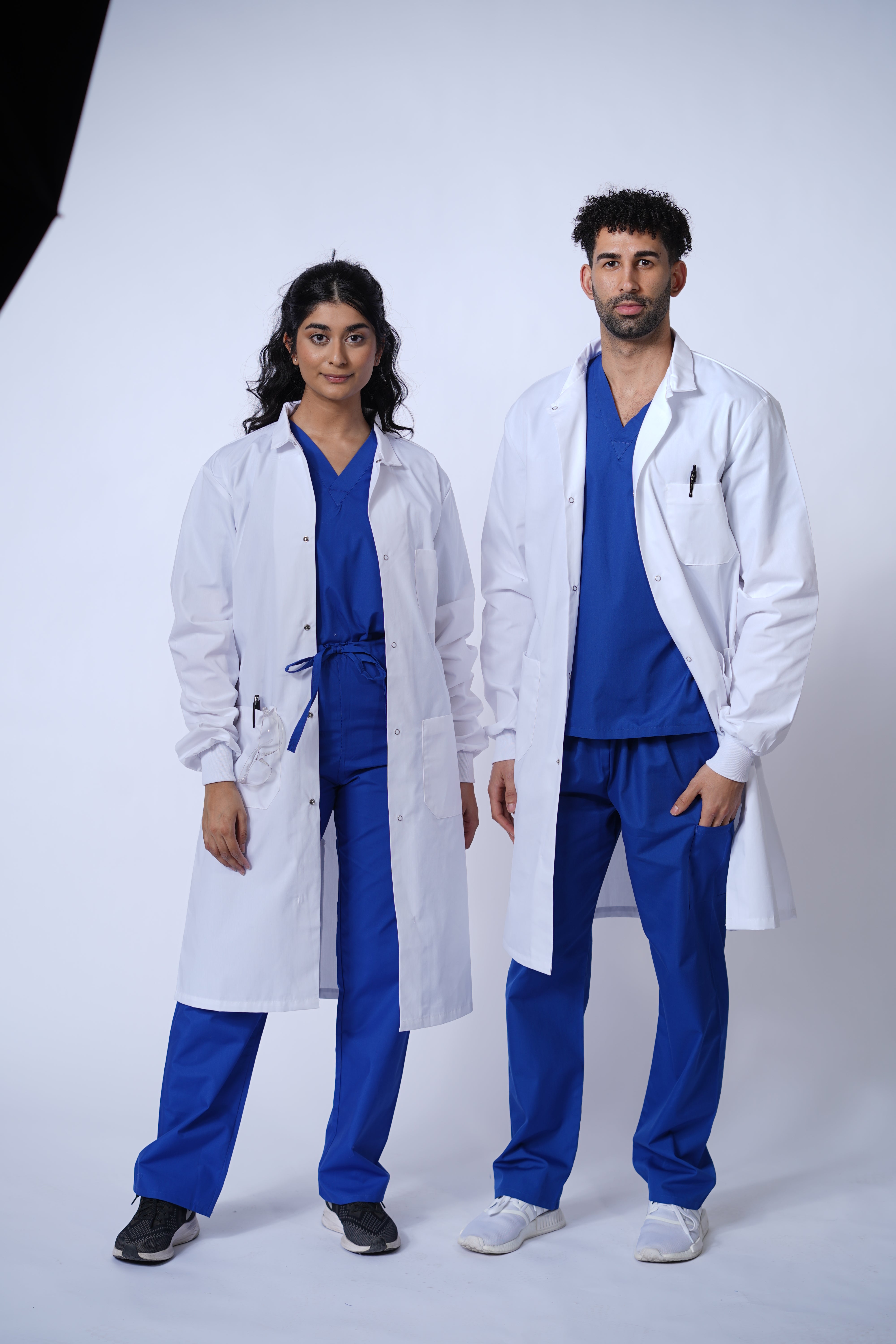 Unisex Lab Coats with Snaps / Buttons