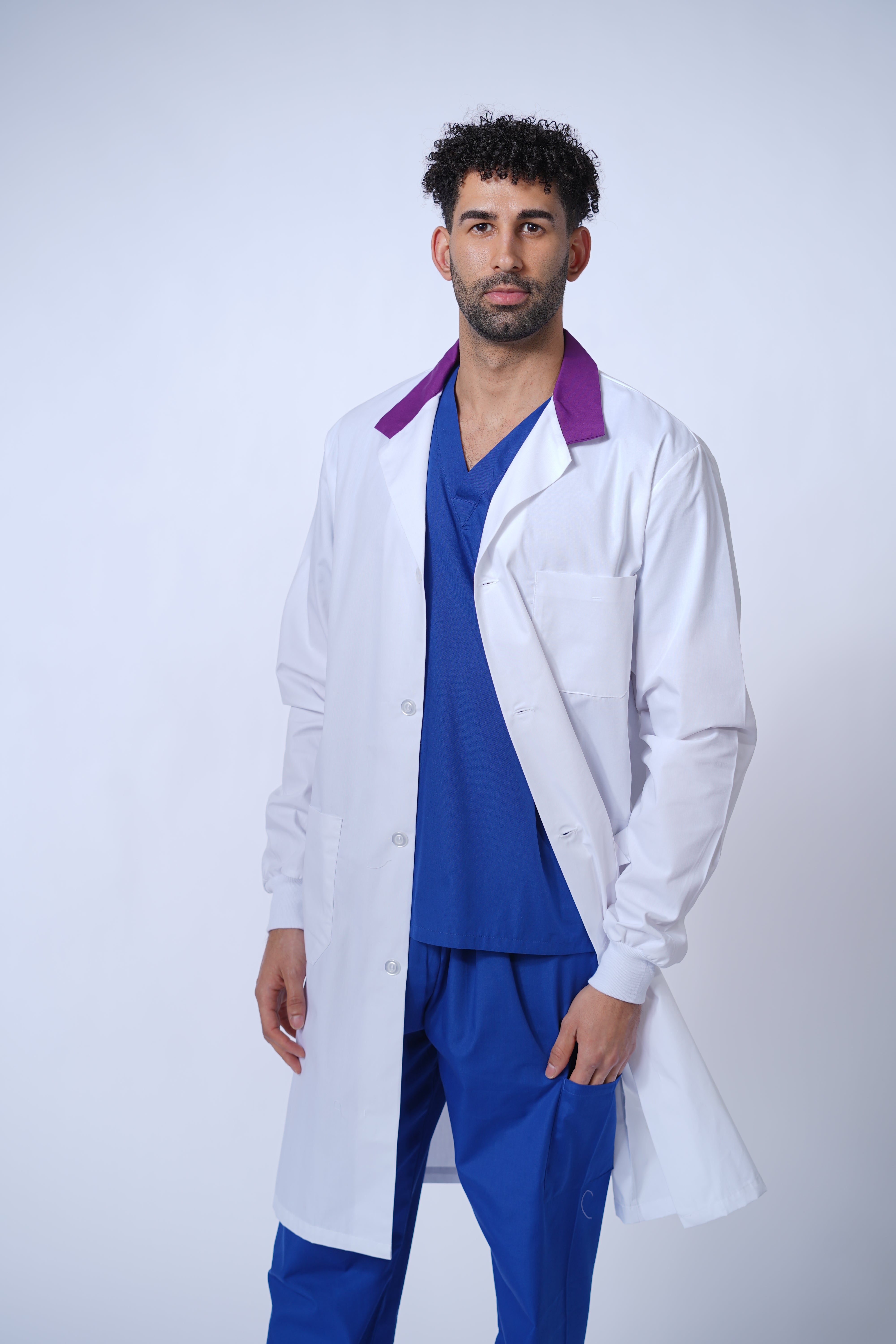 Unisex Lab Coats with Snaps / Buttons