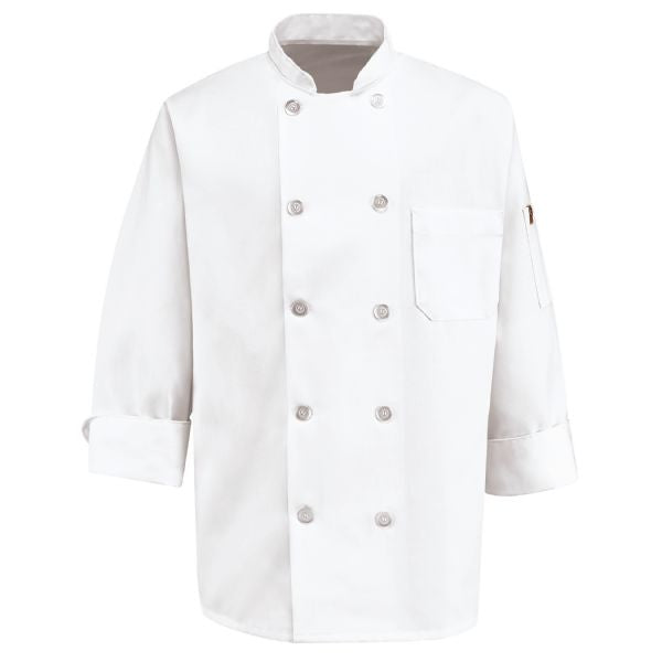 Men’s Ten Pearl Button Chef Coat